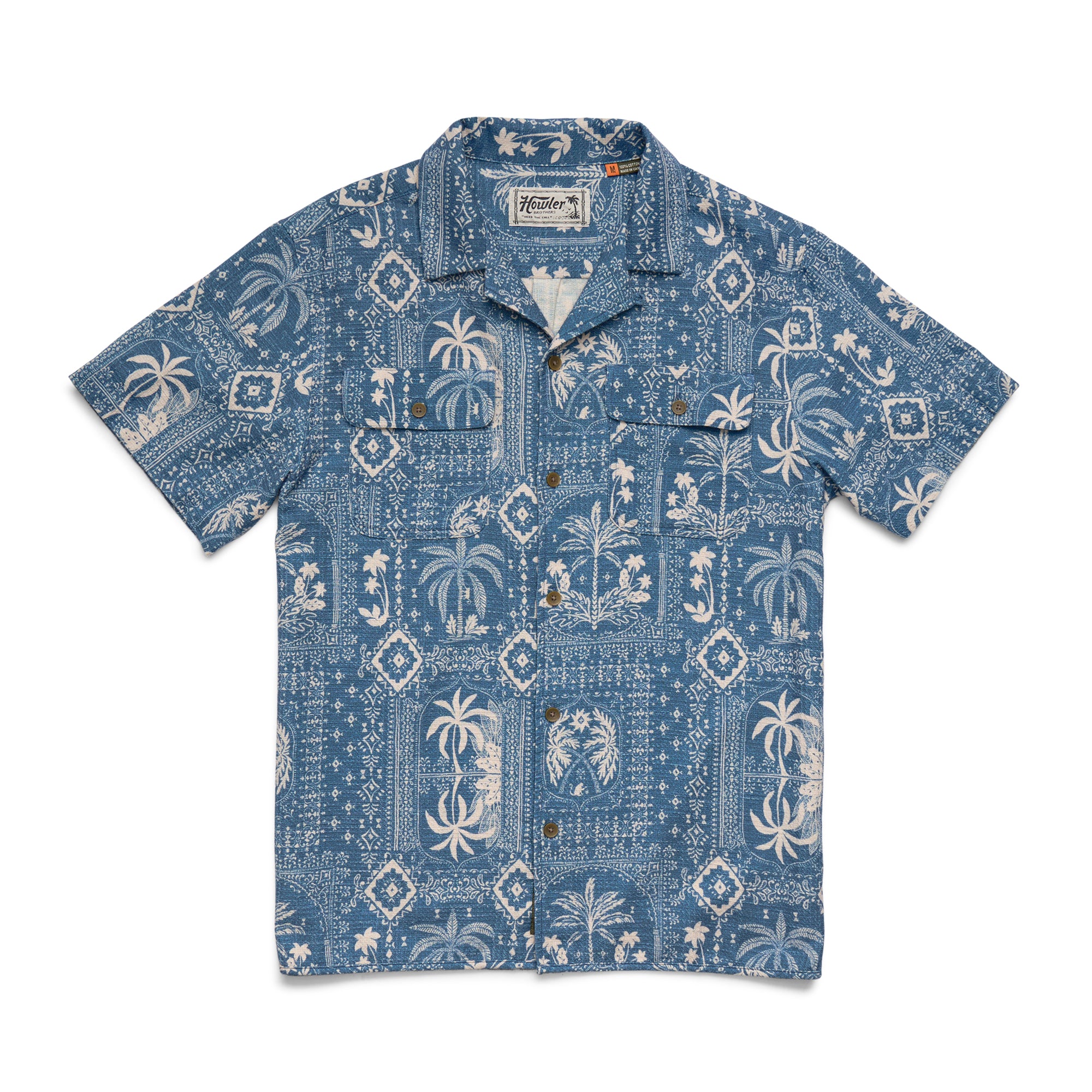 Howler Brothers Shores Club Shirt - Palmetto Prophecy : Storm Blue