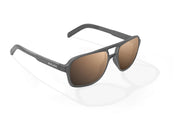 Bajio 12 South Sunglasses - Gray Glass Matte Frame with Copper Polycarbonate Lenses