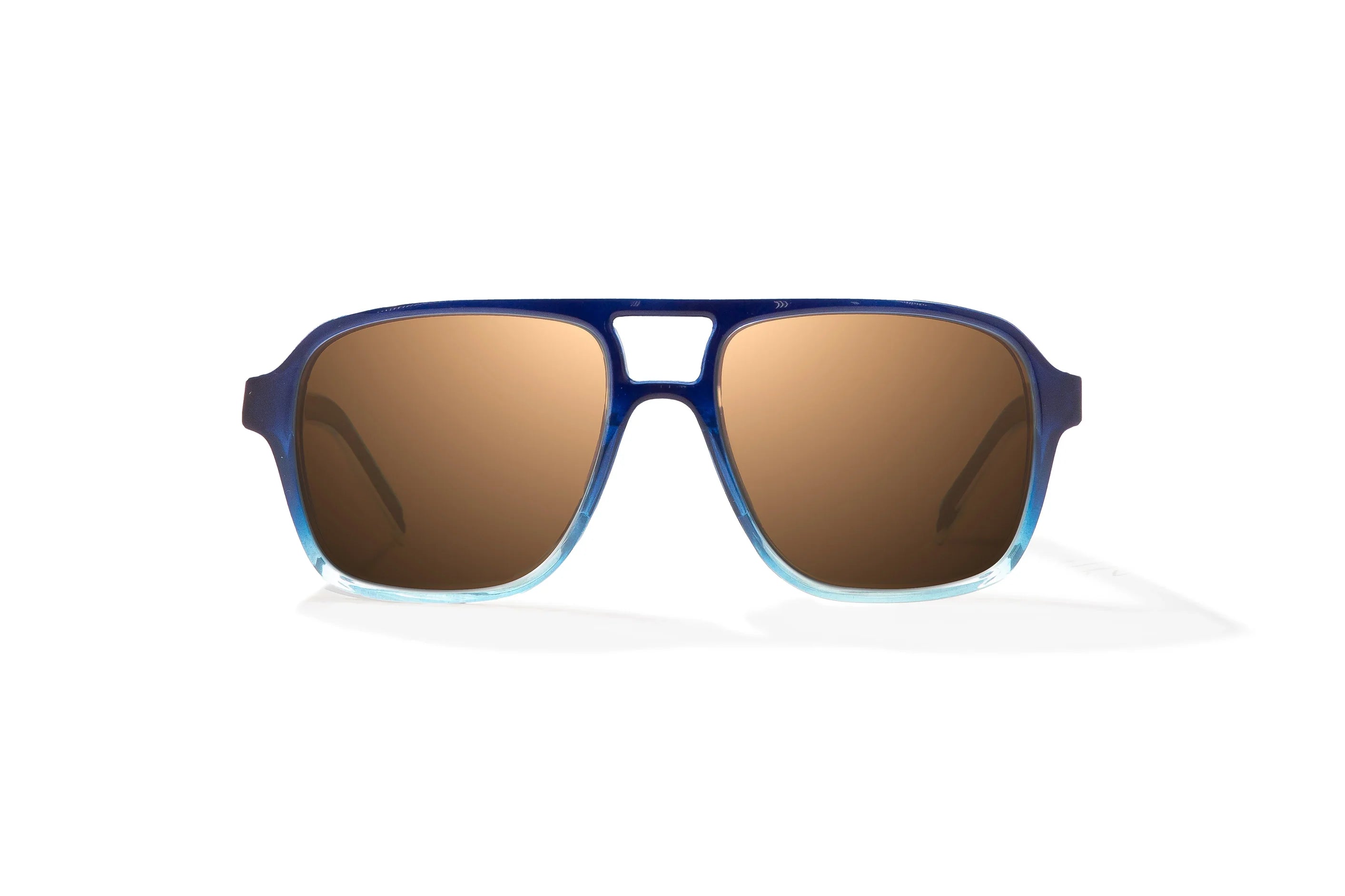 Bajío 12 South Sunglasses - Blue Sky Gloss Frame / Copper Polycarbonate Lens