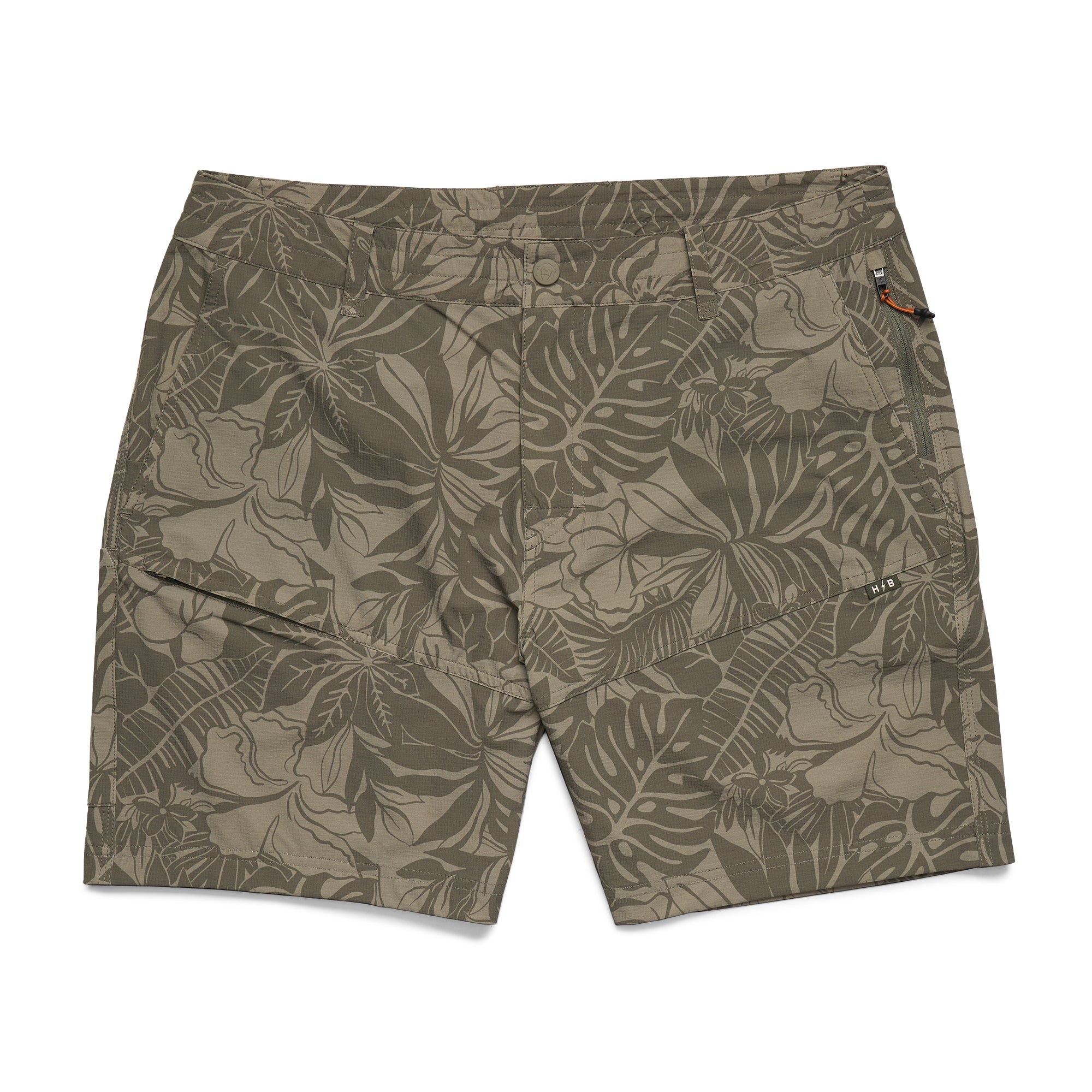 Howler Brothers Shoalwater Tech Shorts - Tropic Noir : Vetiver