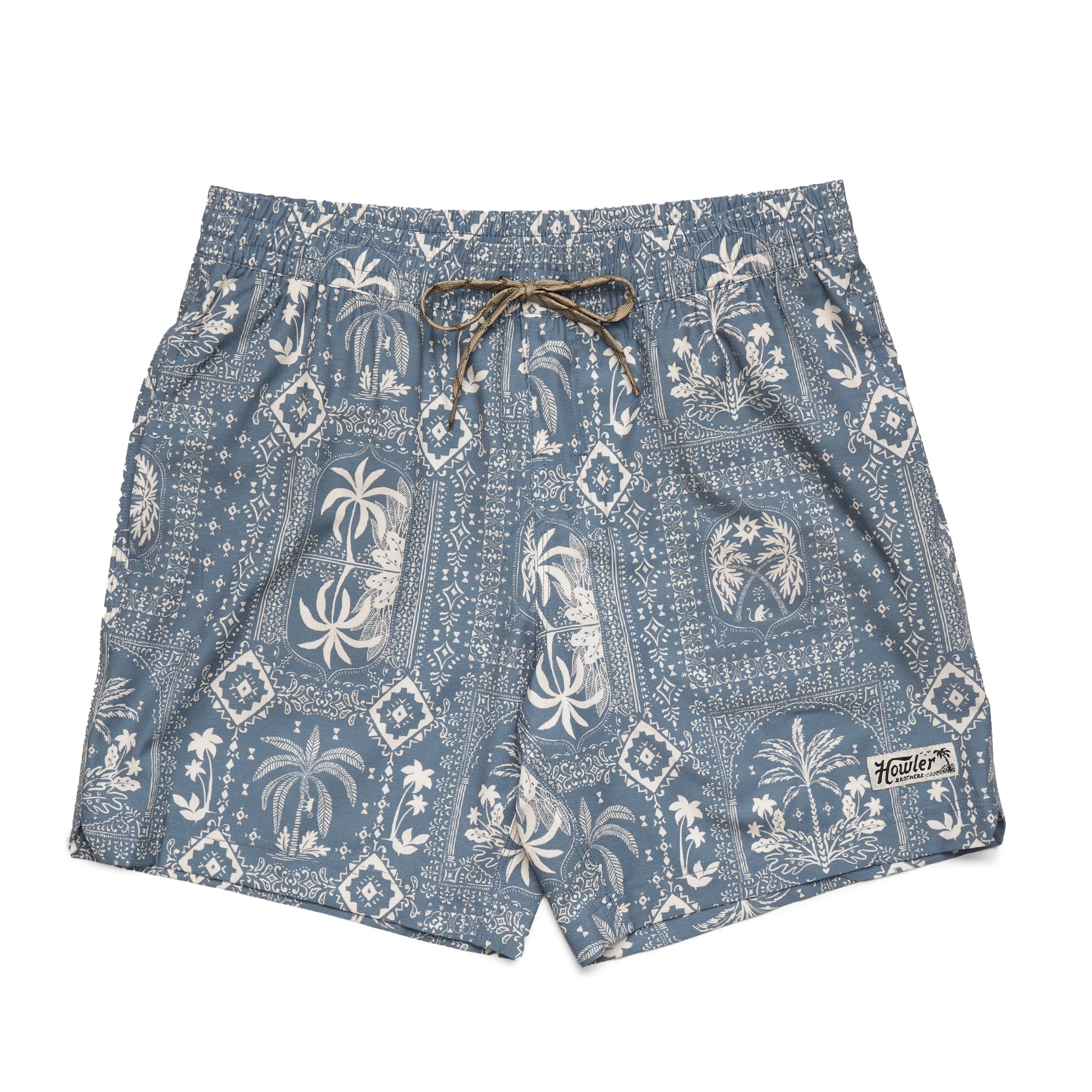 Howler Brothers Deep Set Boardshorts - Palmetto Prophecy : Storm Blue