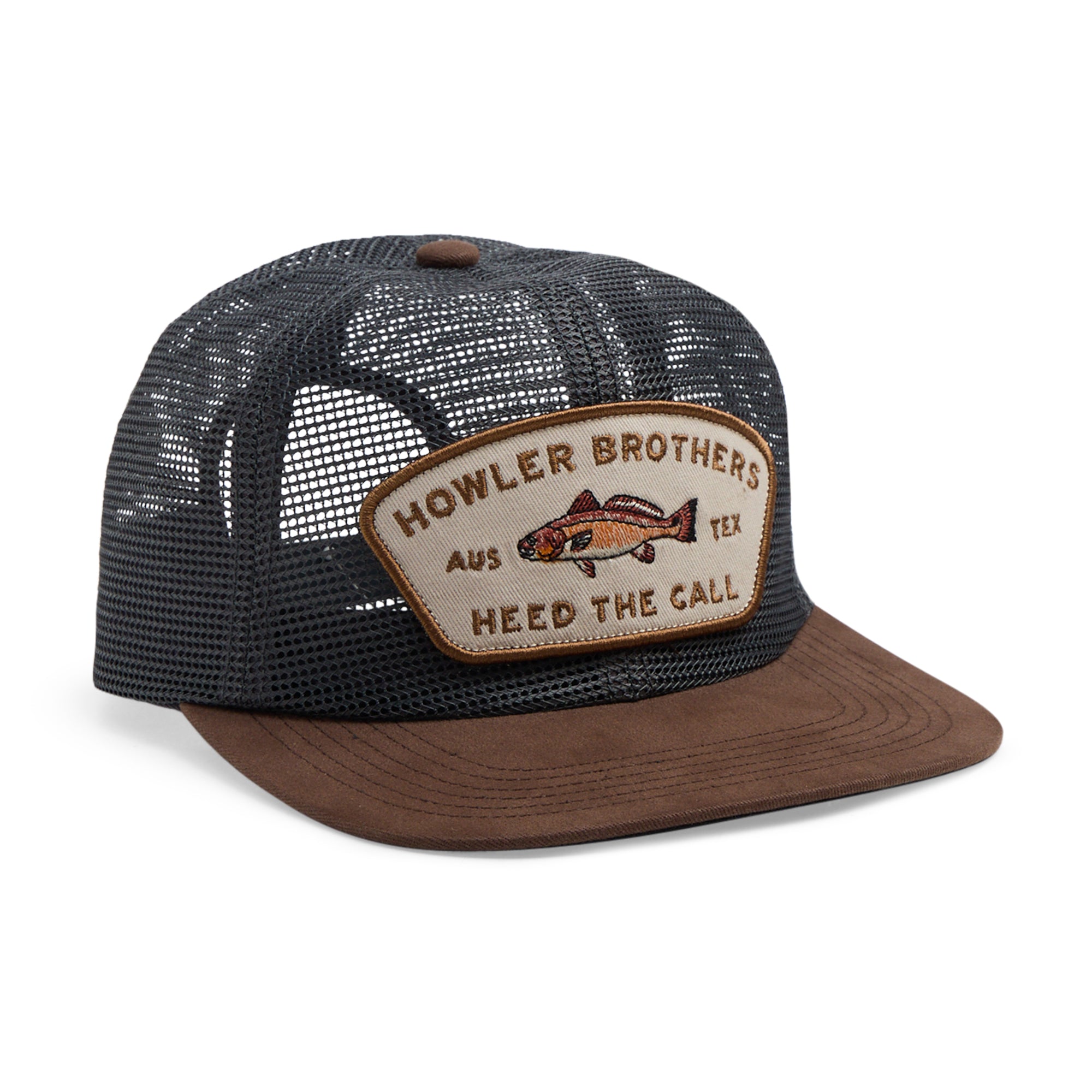 Howler Brothers Unstructured Snapback Hats - Feedstore : Redfish : Brown / Grey