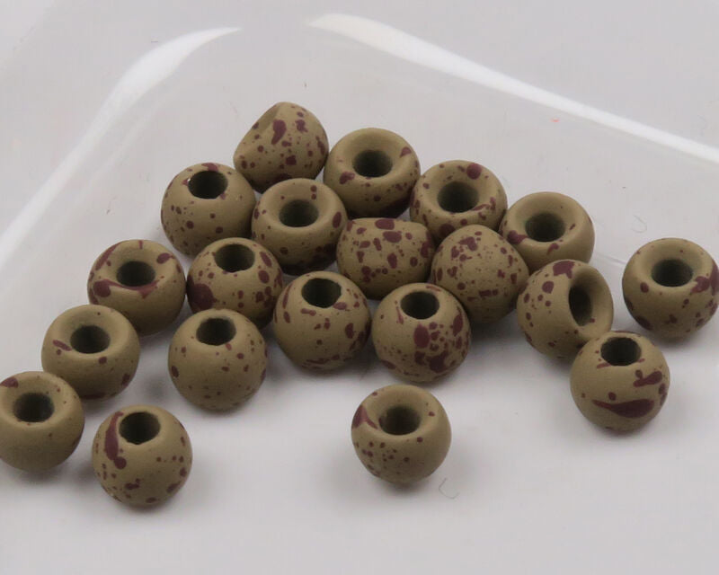 Hareline Mottled Tactical Round Tungsten Beads