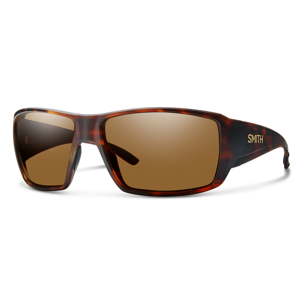Smith Guide's Choice Sunglasses - Matte Tortoise Frame with ChromaPop Glass Polarized Brown