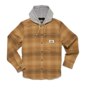 Howler Brothers Salvo Hooded Blanket Flannel - Mesa Plaid : Duck Brown