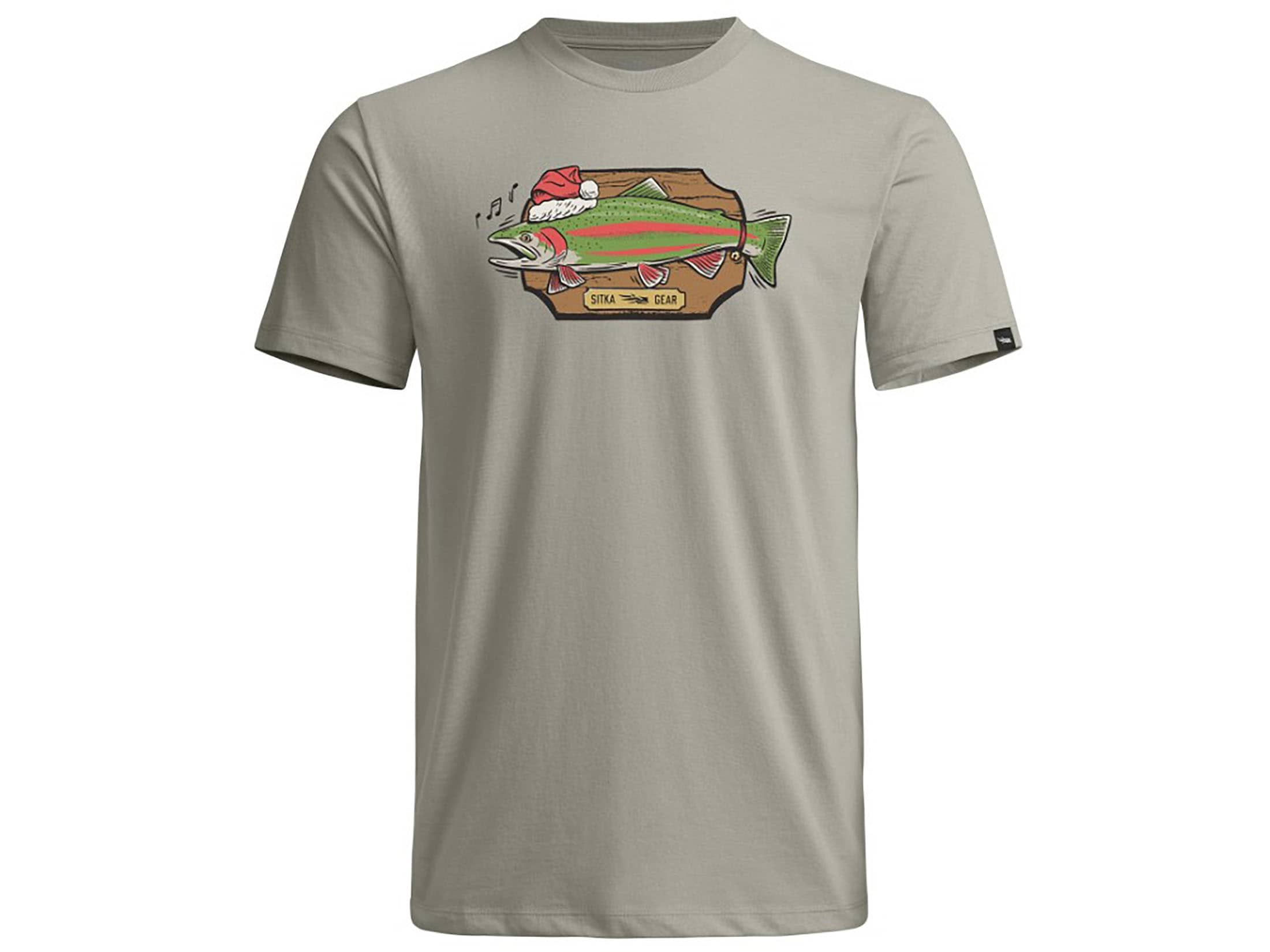 Sitka Fishmas Trout Tee - Pebble Grey