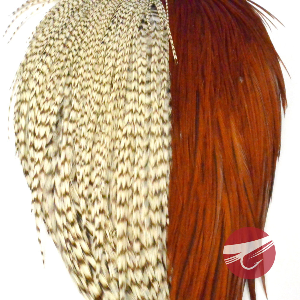 Whiting Farms Rooster Dry Fly Cape - Bronze Grade
