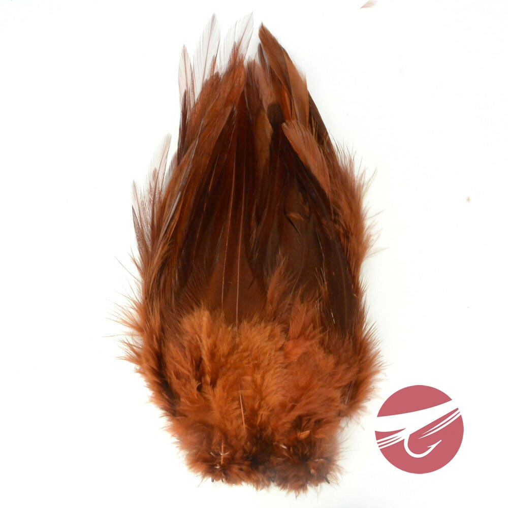 Wapsi Strung Rooster Saddles - Dyed Over White