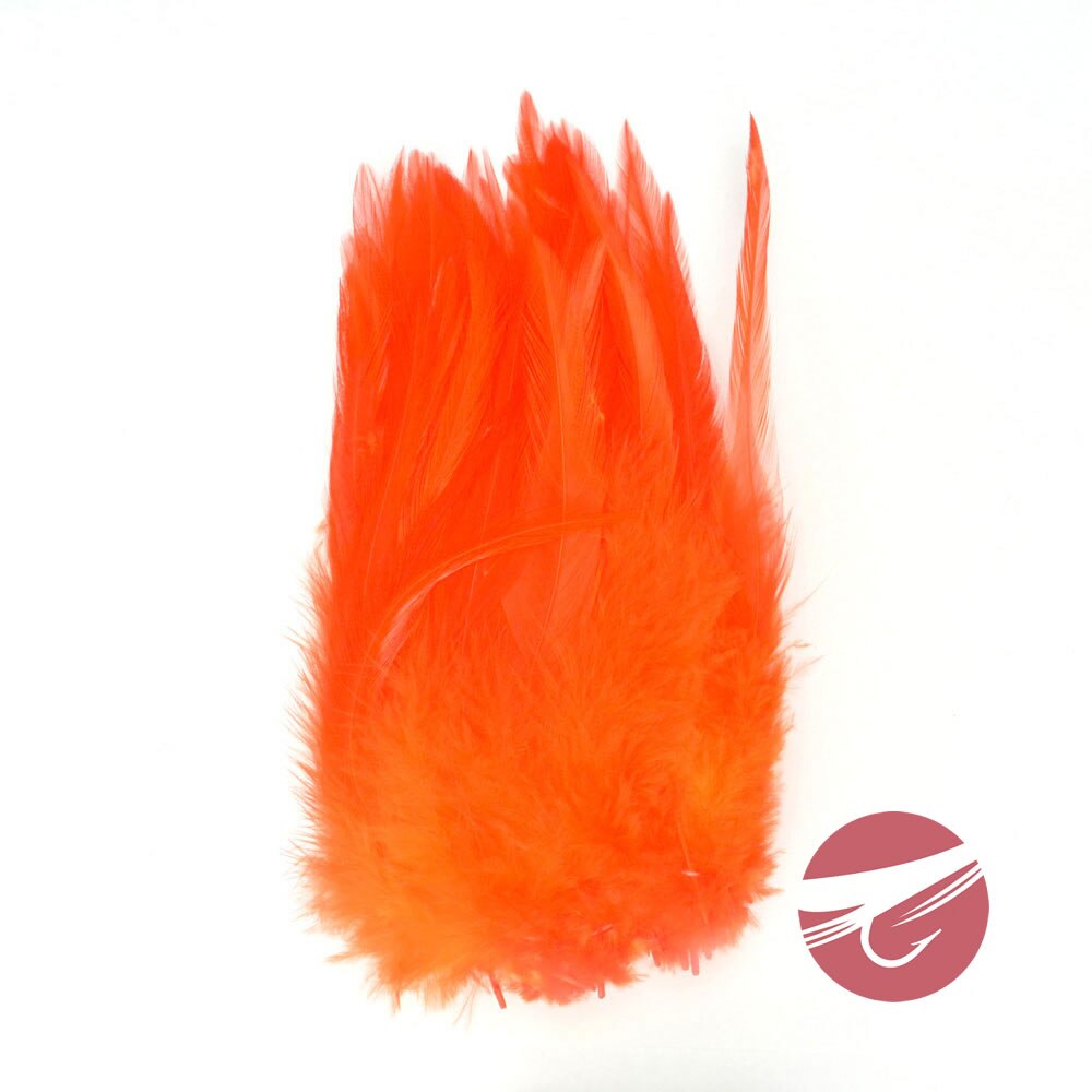 Wapsi Strung Rooster Saddles - Dyed Over White