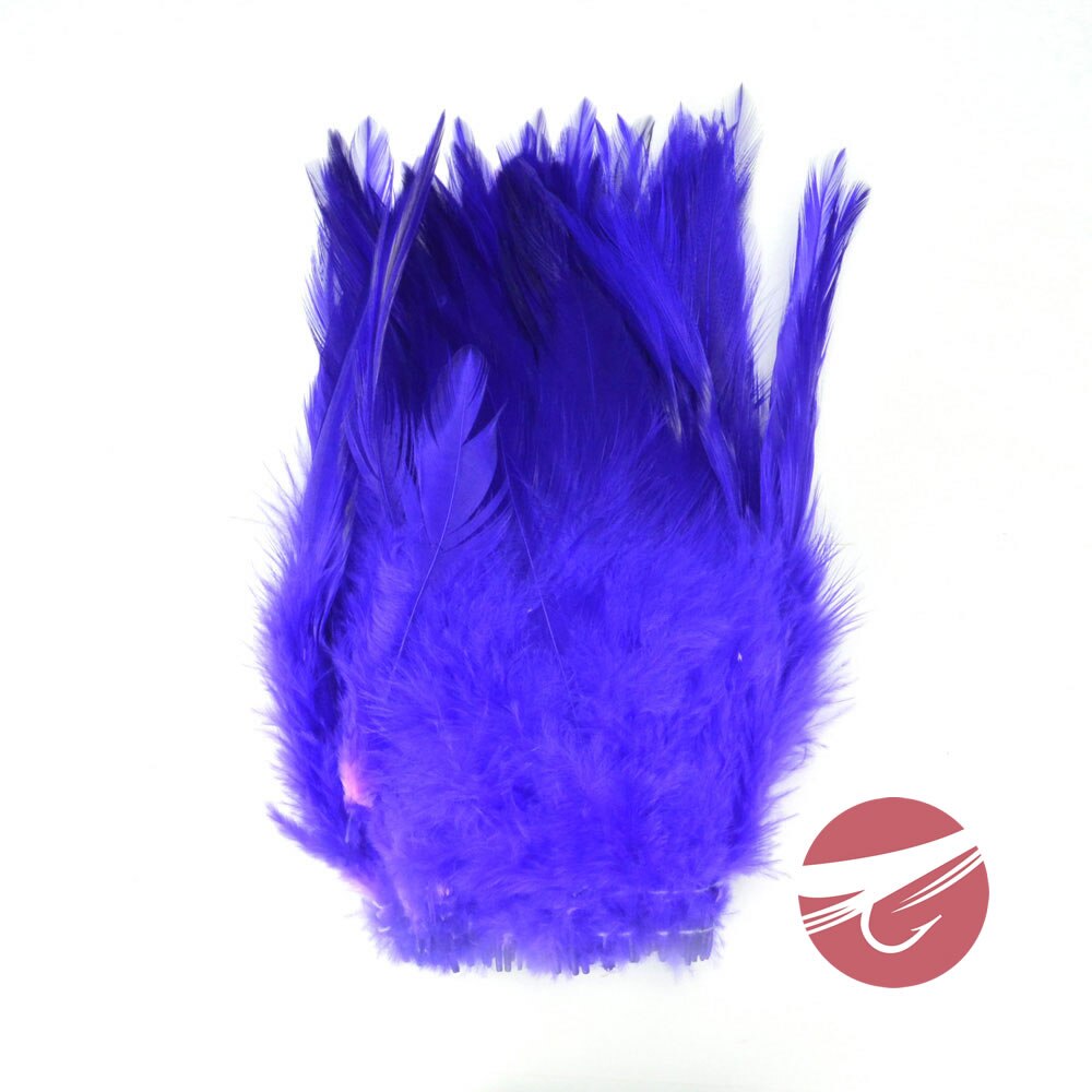 Wapsi Strung Rooster Saddles - Dyed Over White