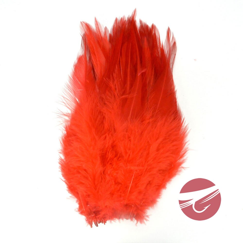 Wapsi Strung Rooster Saddles - Dyed Over White