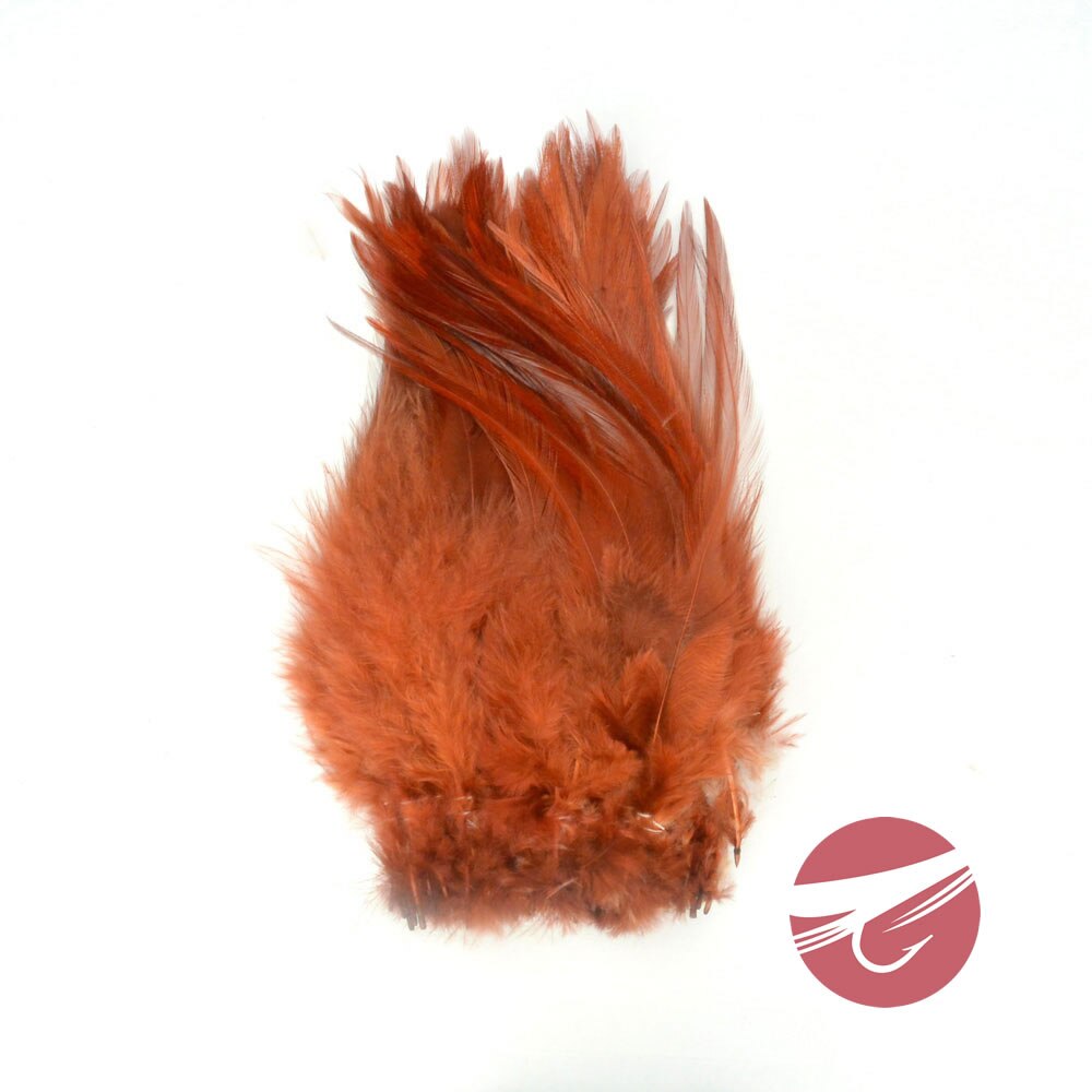 Wapsi Strung Rooster Saddles - Dyed Over White