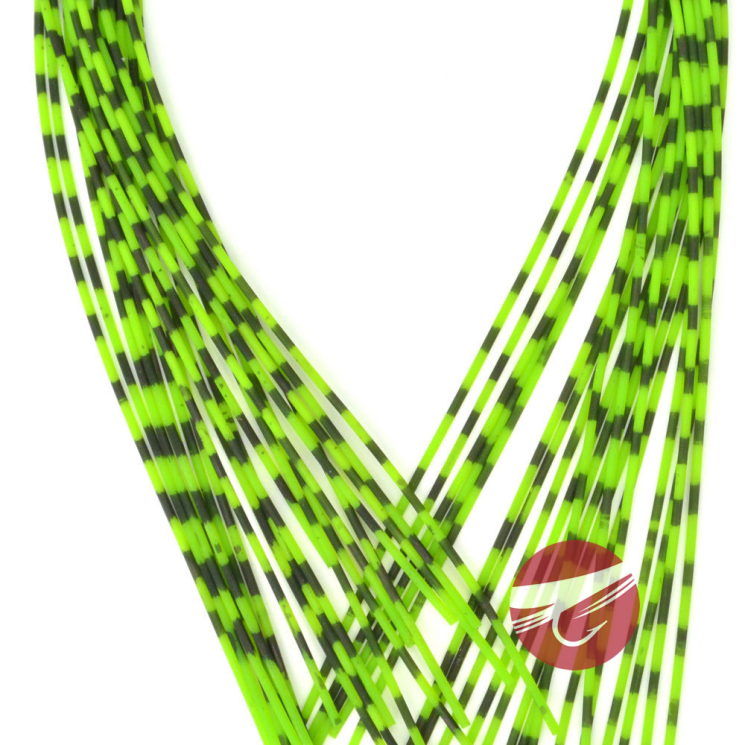 Hareline Grizzly Barred Rubber Legs - Medium