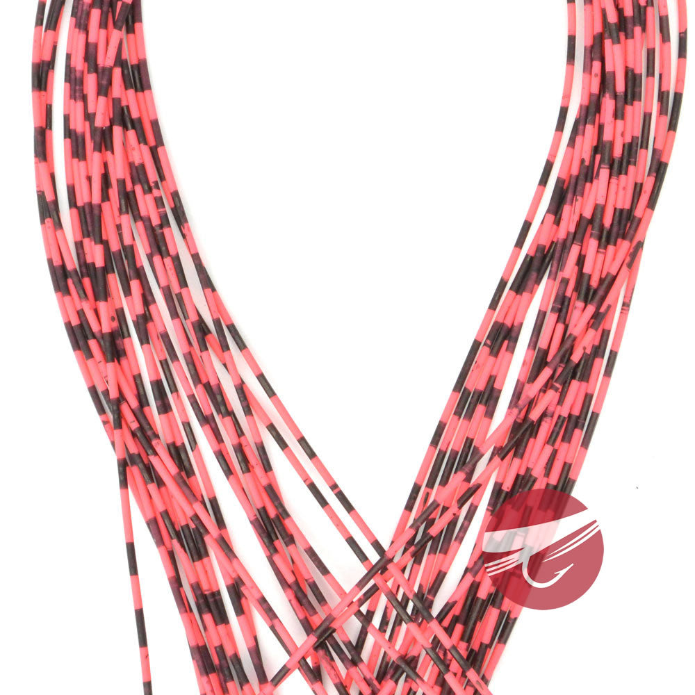 Hareline Grizzly Barred Rubber Legs - Medium