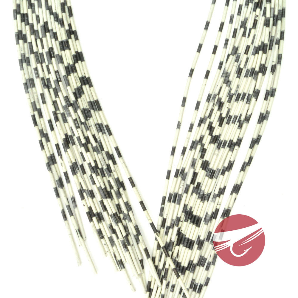 Hareline Grizzly Barred Rubber Legs - Medium