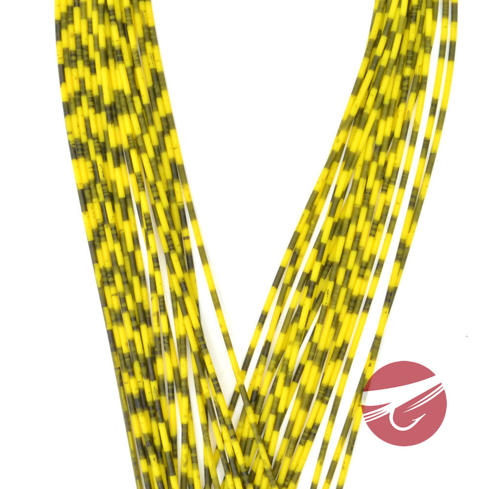 Hareline Grizzly Barred Rubber Legs - Medium