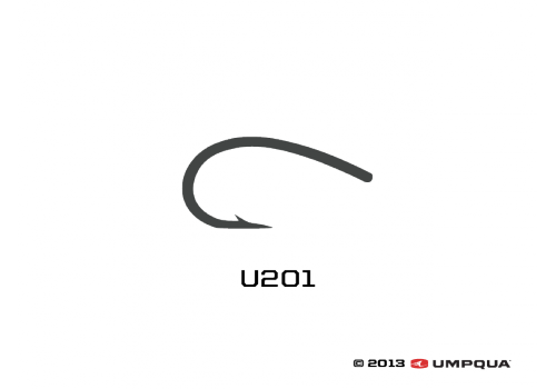 Umpqua U-Series U201 Curved Scud / Pupae Hooks - 50 Pack