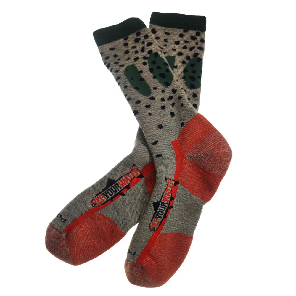 Rep Your Water Trout Socks - Cutthroat