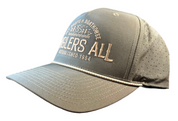 Anglers All Richardson Rope Hat - 355 Dark Loden w/ Tan/Grey Rope - Stitched Logo
