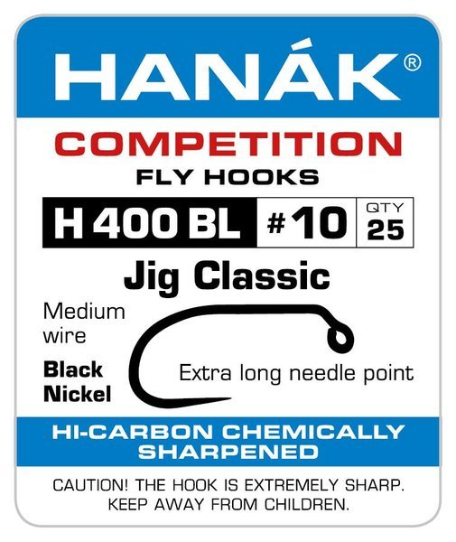 Hanák Competition Fly Hooks - Model 400BL  Jig Classic