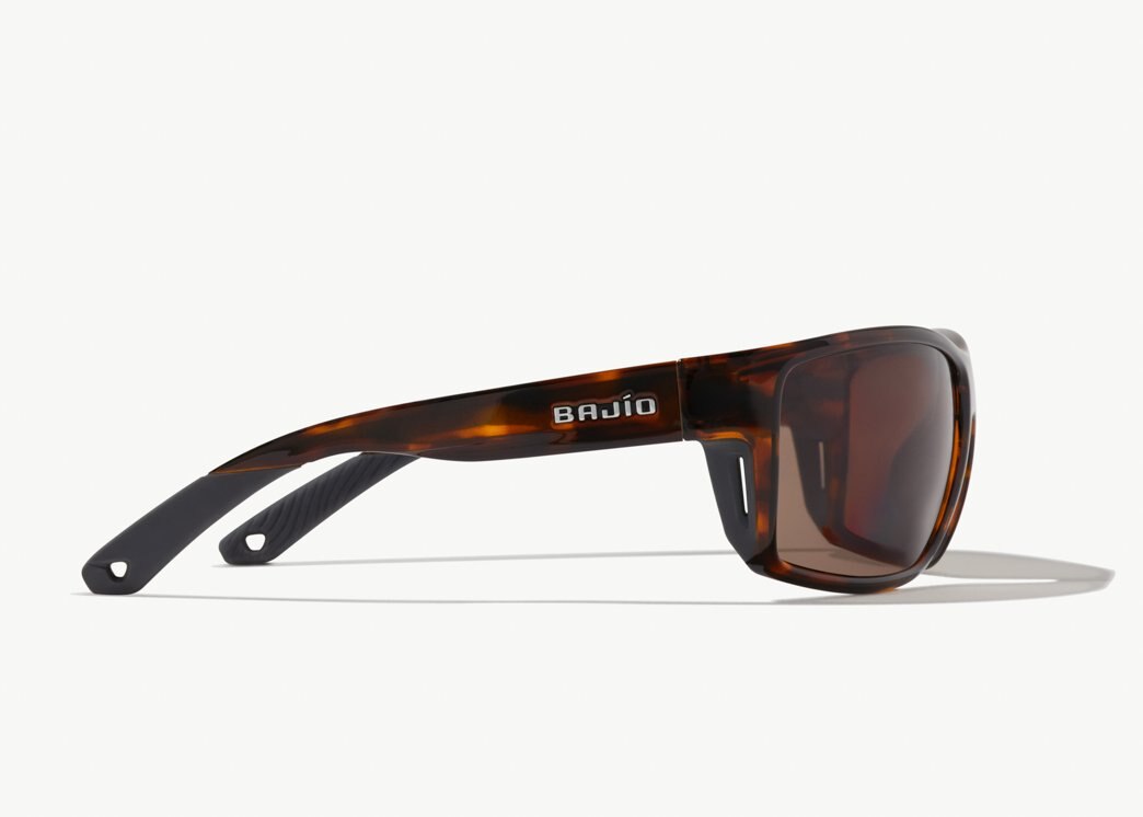 Bajio Bales Beach Sunglasses - Dark Tortoise Frame / Copper Plastic Lens