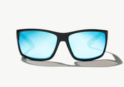 Bajio Bales Beach Sunglasses - Black Matte Frame / Blue Glass Lens