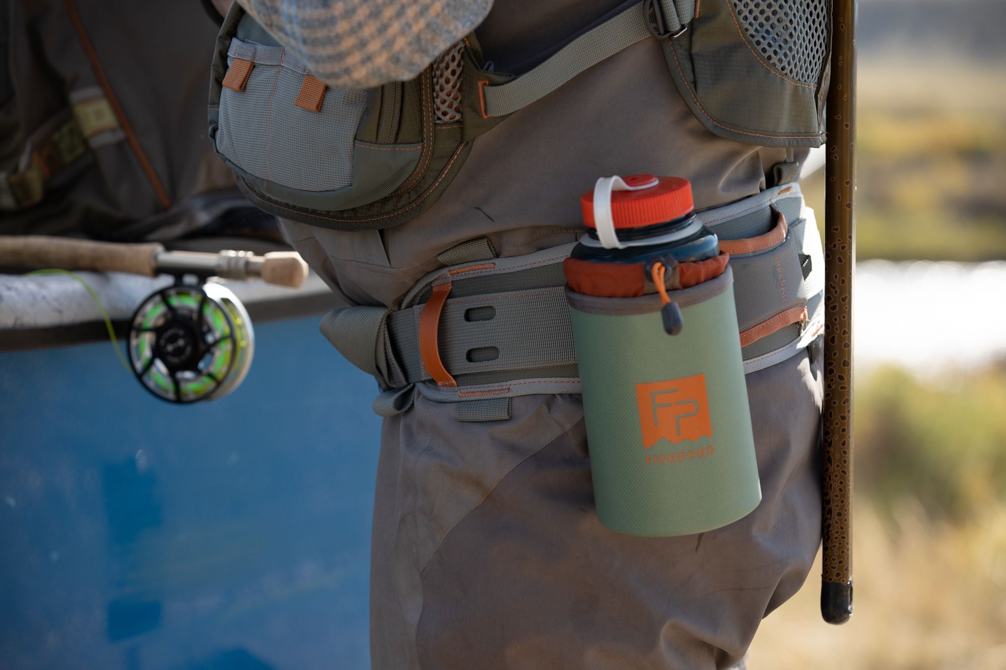 fish pond tackle bag accesories Fishpond Thunderhead Water Bottle Holder Eco Shale
