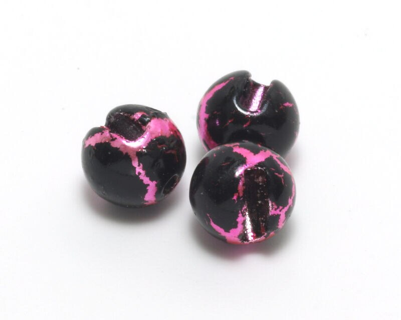 Hareline Crackle Slotted Tungsten Beads
