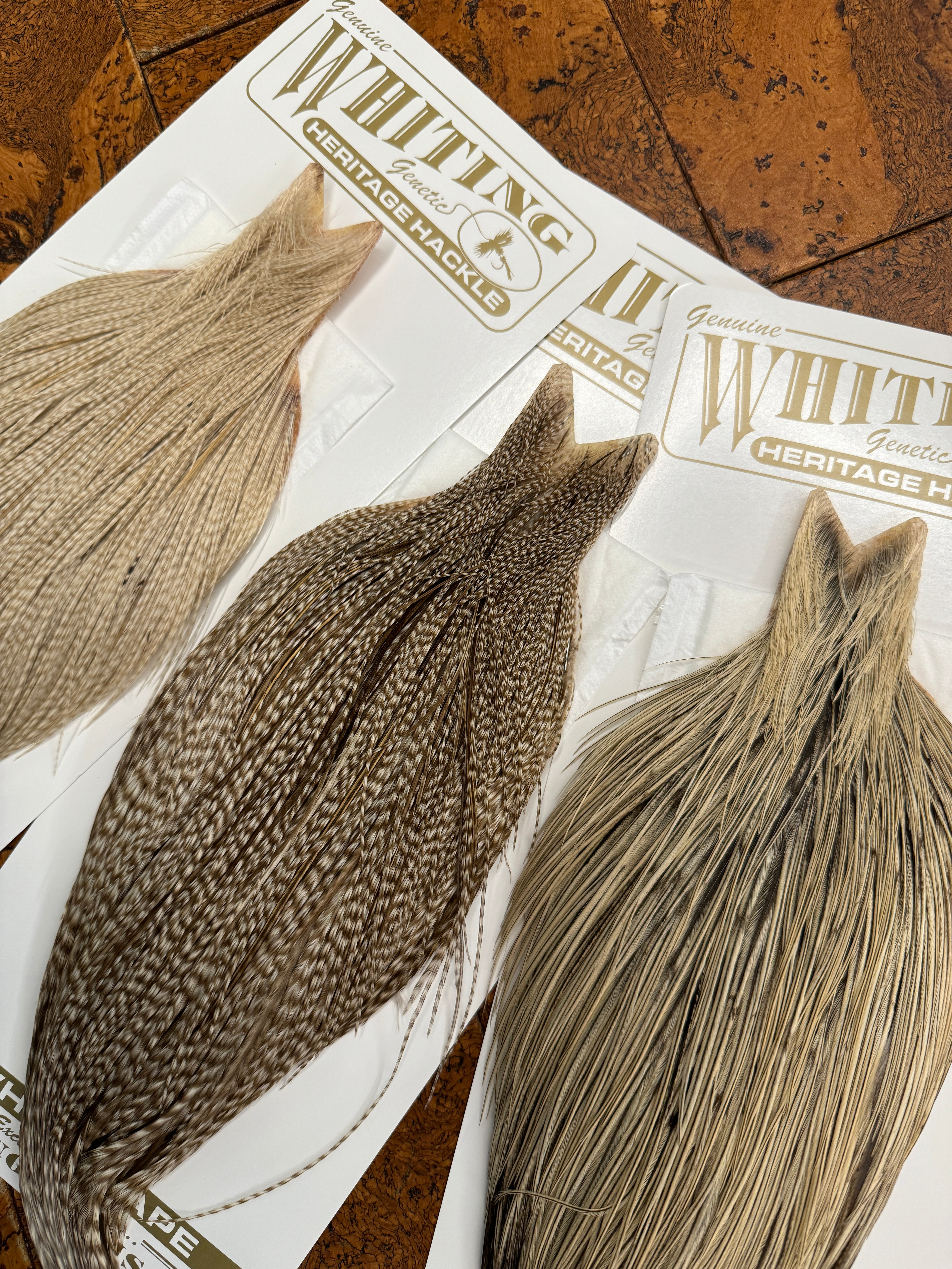 Whiting Farms Heritage Hackle Rooster Dry Fly Cape - Grade 3