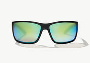 Bajío Bales Beach Sunglasses - Black Matte Frame / Green Mirror Polycarbonate Lens