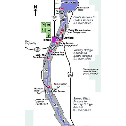 Troutmap River Maps Montana - Madison River