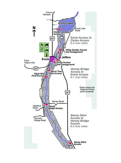 Troutmap River Maps Montana - Madison River