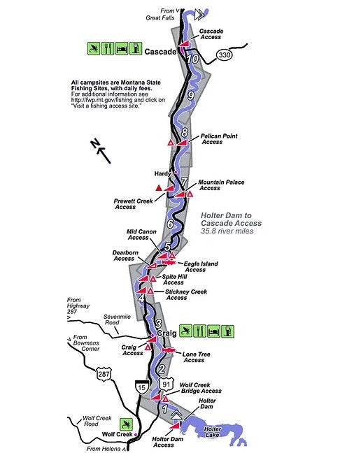 Troutmap River Maps Montana - Missouri River