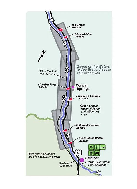 Troutmap River Maps Montana - Yellowstone River