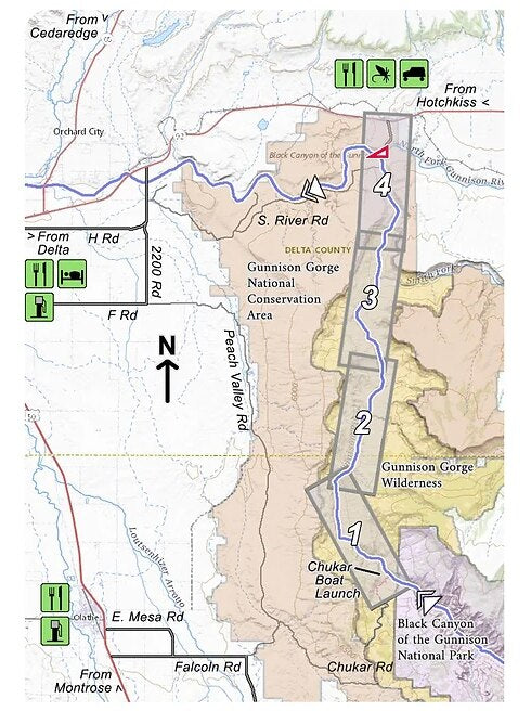Troutmap River Maps Colorado - Gunnison River