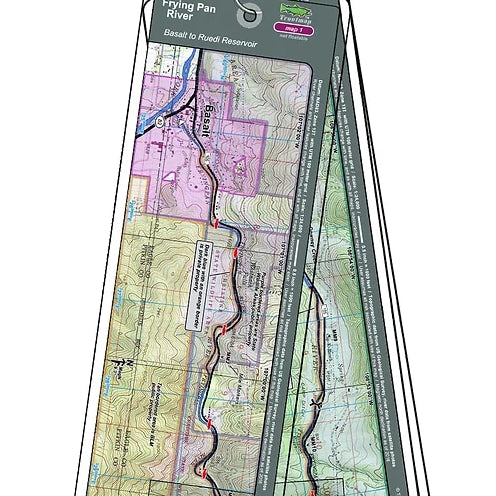 Troutmap River Maps Colorado - Frying Pan River