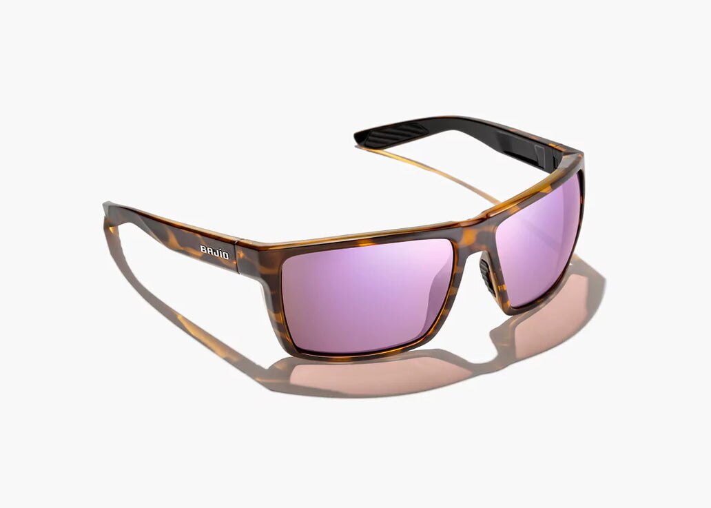 Bajío Stiltsville Sunglasses - Brown Tortoise Gloss Frame / Rose Mirror Polycarbonate Lens