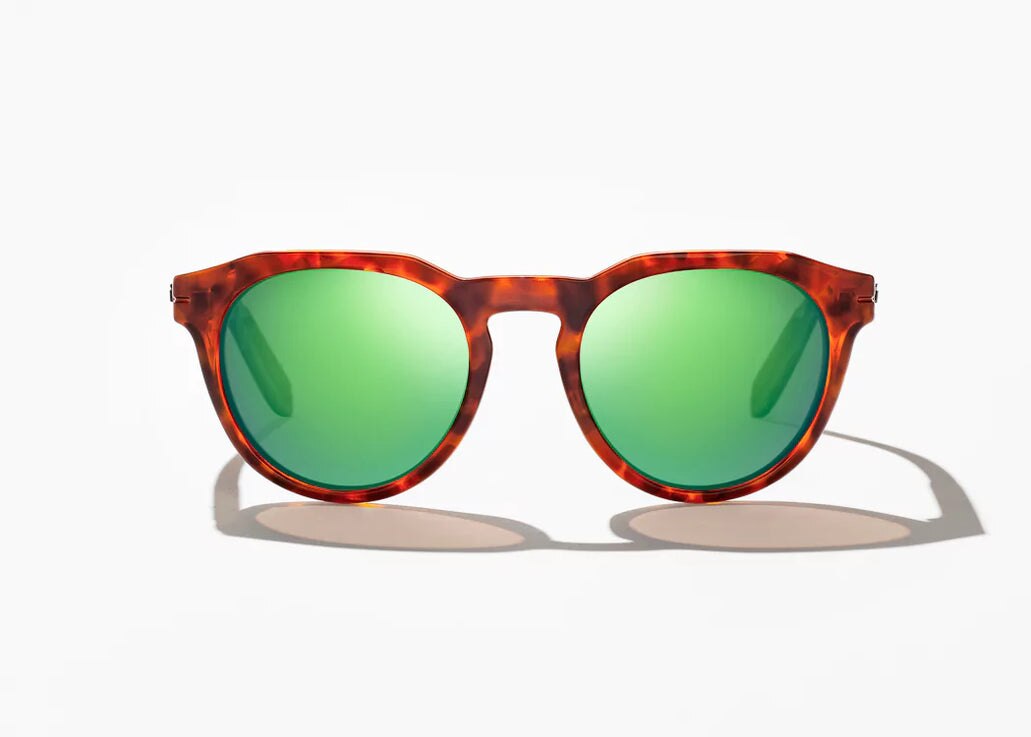 Bajío Paraiso Sunglasses - Brown Tort Gloss Frame / Green Mirror Glass Lens
