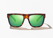 Bajío Las Rocas Sunglasses - Brown Tortoise Matte Frame / Green Mirror Glass Lens