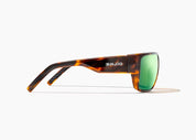 Bajío Ozello Sunglasses - Brown Tortoise Gloss Frame / Green Mirror Glass Lens