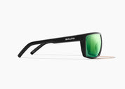Bajío Toads Sunglasses - Black Matte Frame / Green Mirror Polycarbonate Lens