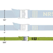 NRS 5/8 Micro Straps - Lichen Green