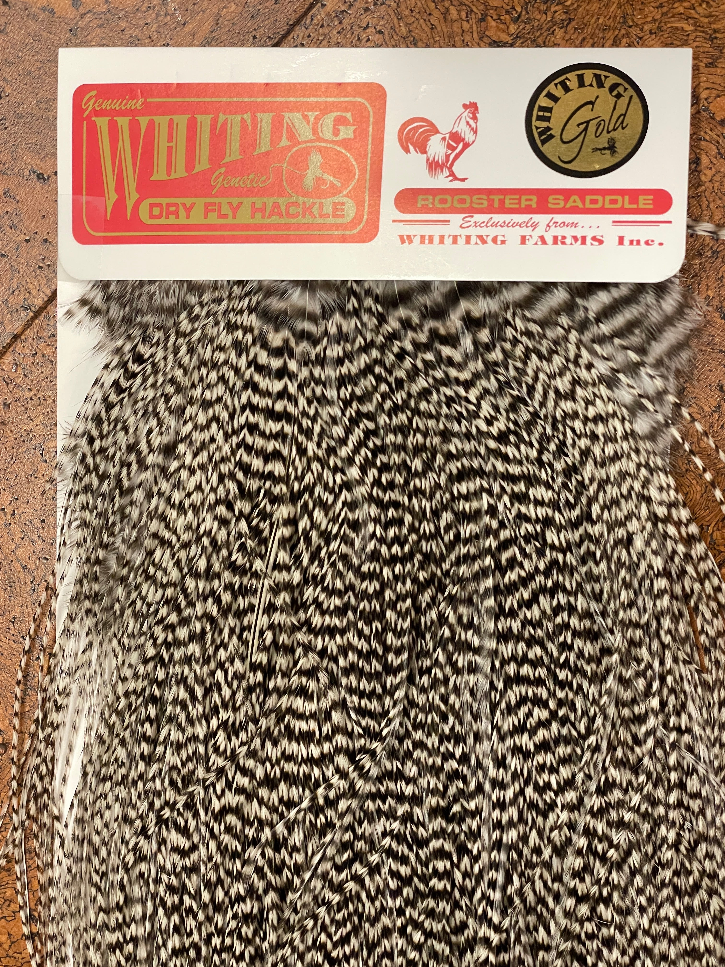 Whiting Farms Midge Rooster Saddle - Gold Grade
