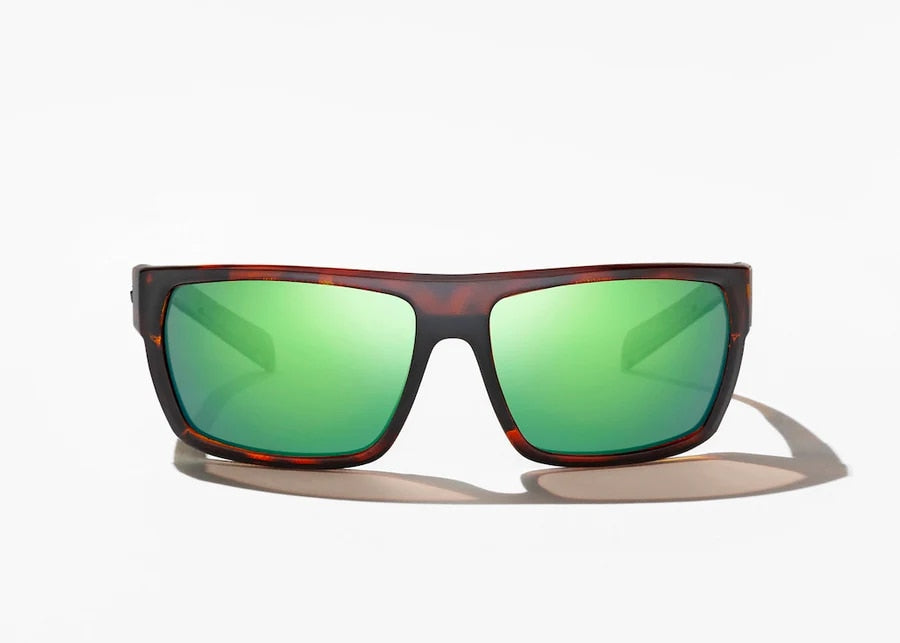 Bajío Palometa Reader Sunglasses - Brown Tortoise Matte Frame / Green Mirror +2.00 Lens