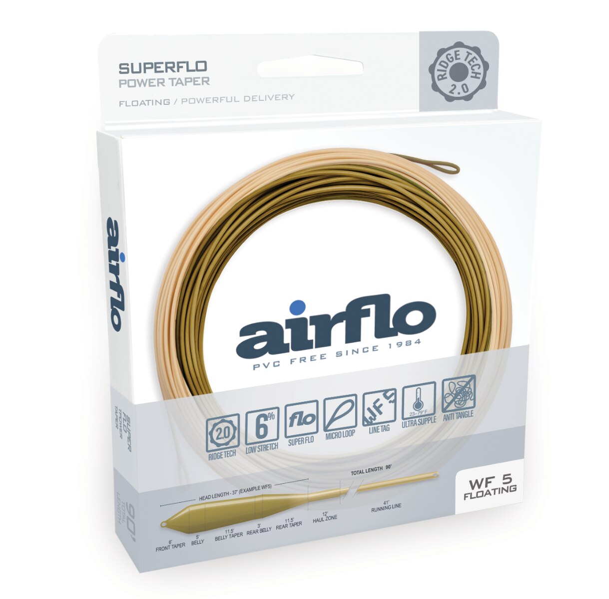 Airflo Ridge 2.0 Superflo Power Taper Fly Line
