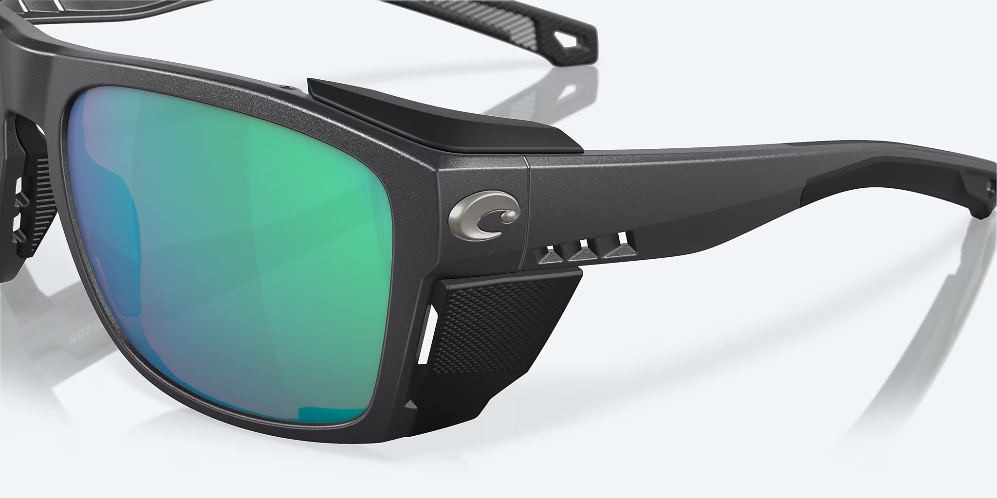 Costa Del Mar King Tide 6 Sunglasses - Black Pearl Frame / Green Mirror Polarized Glass 580G Lens