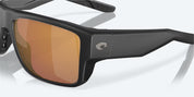 Costa Del Mar Taxman Sunglasses - Black Matte Frame / Gold Mirror Polarized Glass 580G Lens