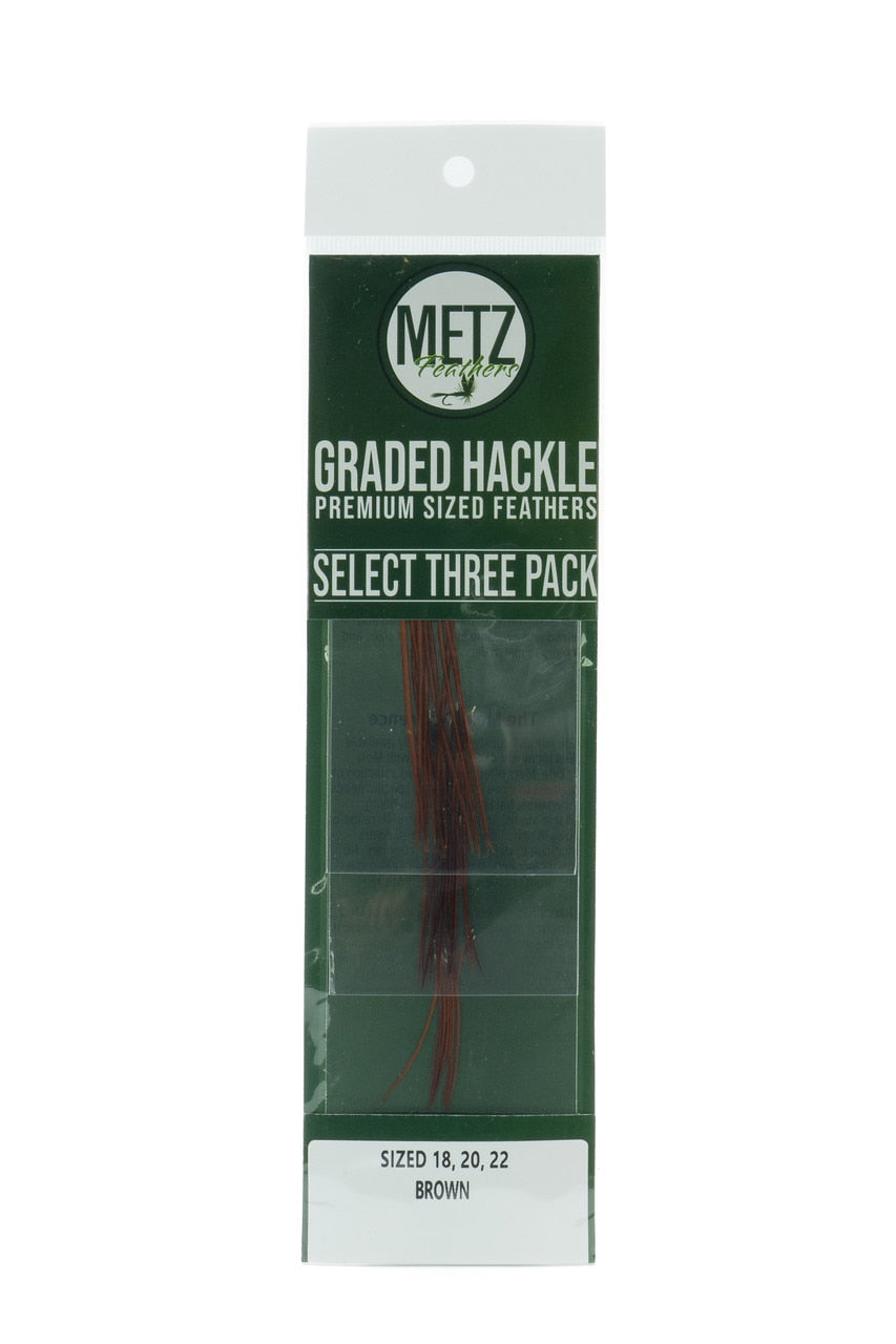 Metz Feathers Hackle Select 3pk
