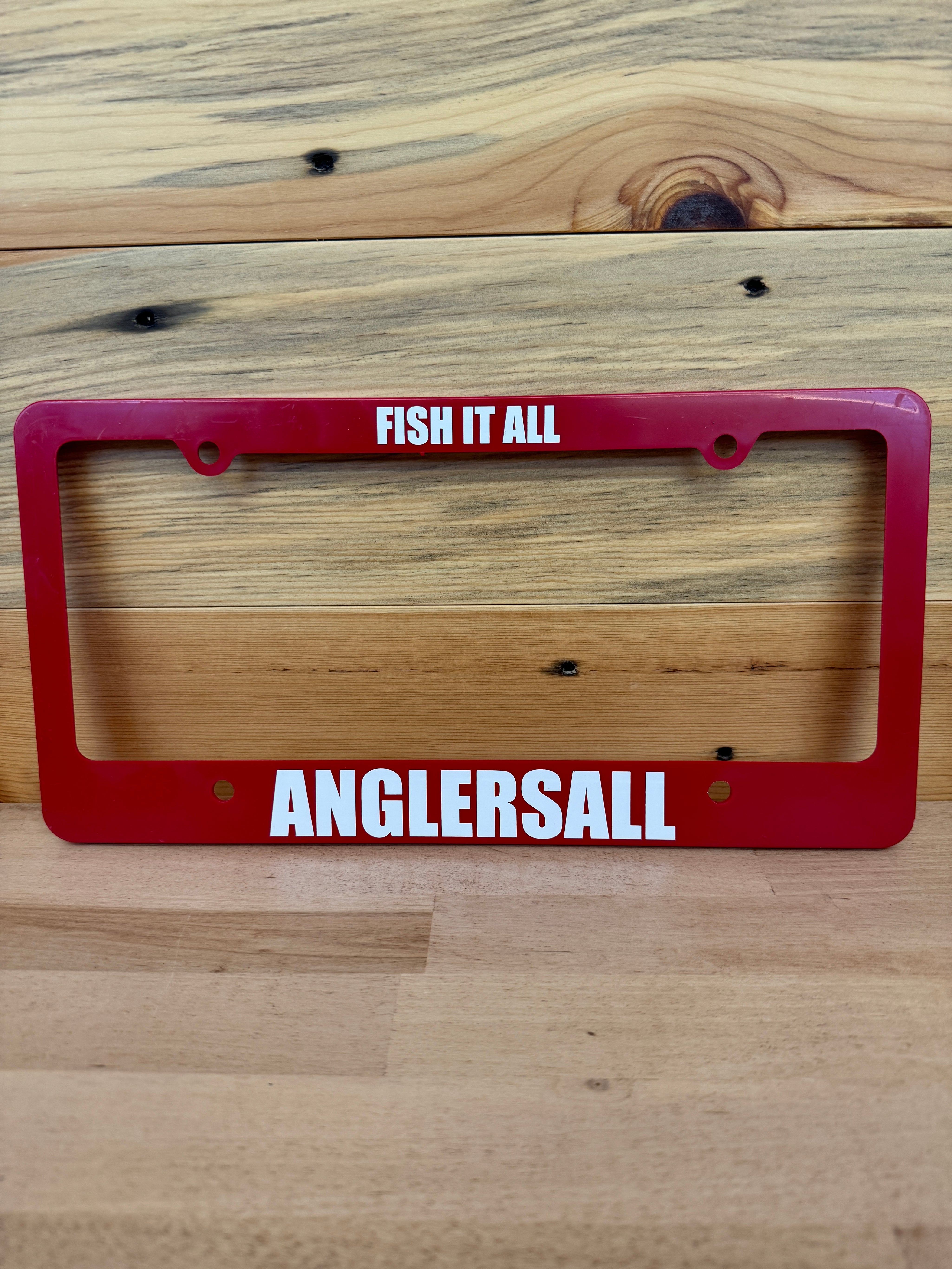 Anglers All Fish It All License Plate Frame