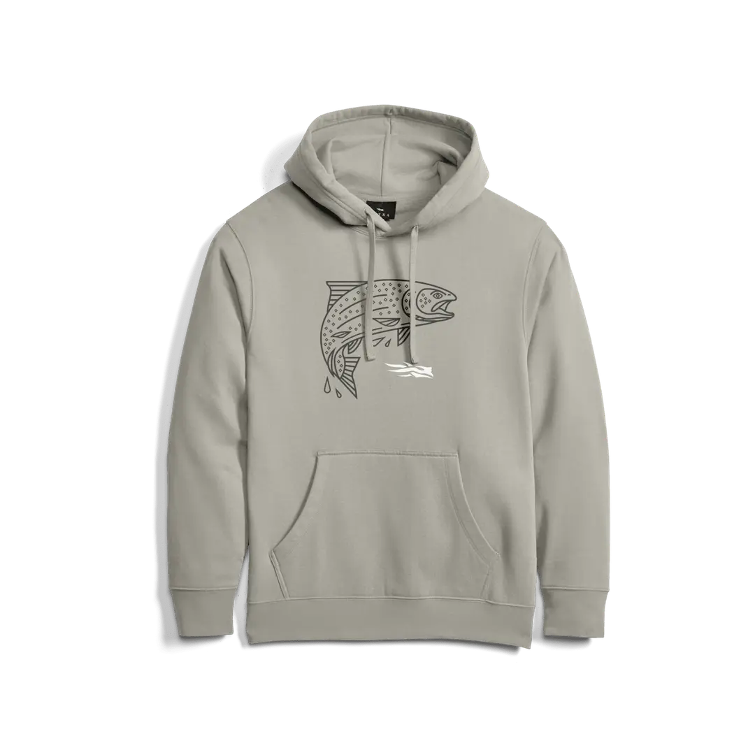 Sitka Target Pullover Hoodie - Pebble Grey Trout